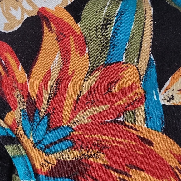 Sleeveless tropical print dress in size 12 from the Caliche Collection - Picture 7 of 12